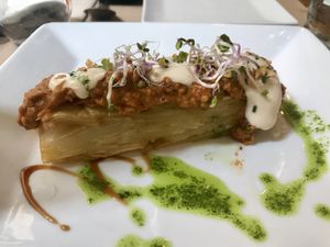 Patata brava  at Om in Girona