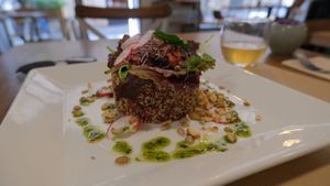 Quinoa Salad at Om in Girona