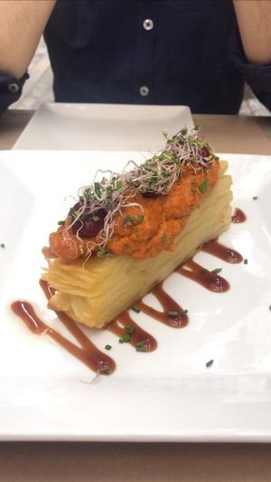 Patatas Bravas at Om in Girona