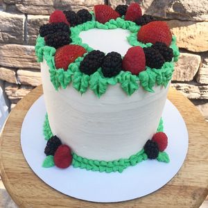 cake at Free Birds Vegan Bakery in Decatur