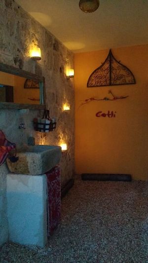 Bathroom at Restaurante Cetli in Tulum