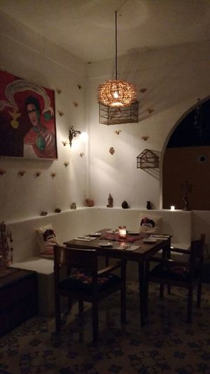 Cossy tables at Restaurante Cetli in Tulum