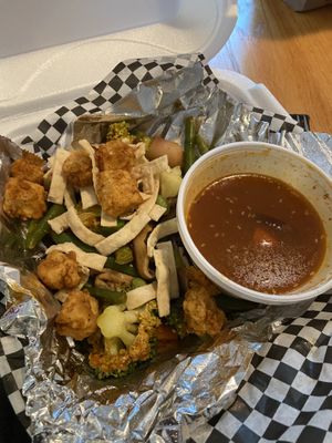 Coconut Ginger Rice Bowl with tofu  at Napoleon's in Decatur