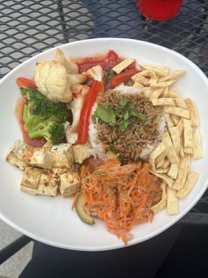 Dragon Bowl with Tofu  at Napoleon's in Decatur