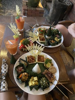 Vegan nasi kampur  at Miro's Garden Restaurant in Ubud