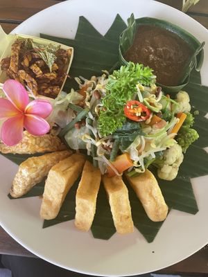 Gado Gado (ask to replace egg with more tofu)  at Miro's Garden Restaurant in Ubud