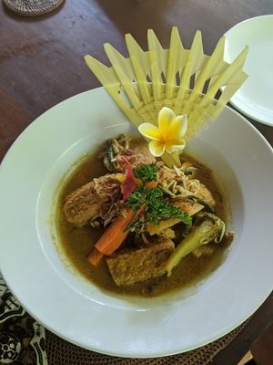 Tempe curry at Miro's Garden Restaurant in Ubud