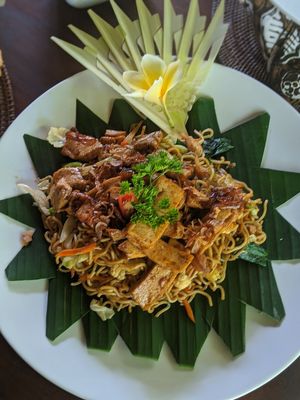 Mie Goreng at Miro's Garden Restaurant in Ubud