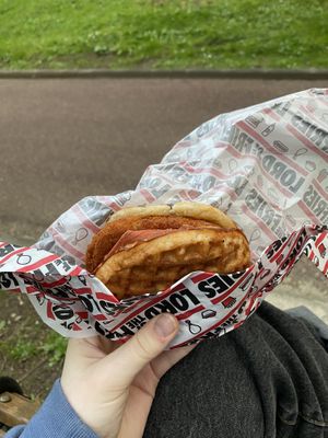 chicken waffle   at Lord of the Fries - St Kevins Arcade in Auckland