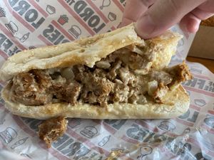 Philly cheese steak  #Veganuary at Lord of the Fries - St Kevins Arcade in Auckland