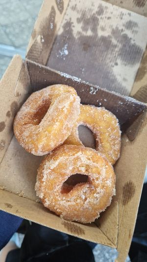 donuts (best enjoy when warm) at Lord of the Fries - St Kevins Arcade in Auckland