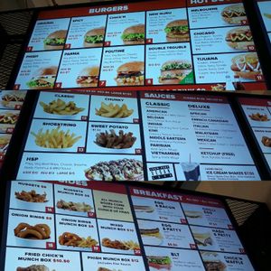 menu at Lord of the Fries - St Kevins Arcade in Auckland