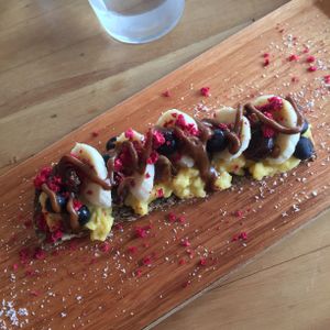 Mango curd at The Midnight Baker in Auckland