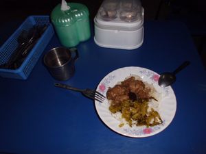 An example of an offered meal. at Hao Wei in Hat Yai