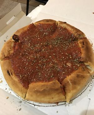 Deep dish at The Chicago House of Za in Chicago