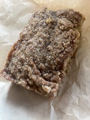 Apple crumb cake   at Mud Pie Vegan Bakery and Coffee in Mission