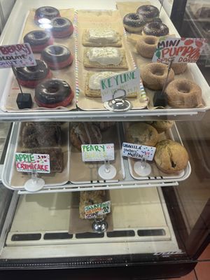 Part of the case   at Mud Pie Vegan Bakery and Coffee in Mission