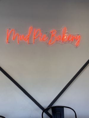 The sign   at Mud Pie Vegan Bakery and Coffee in Mission