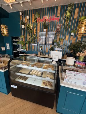 counter!  at Mud Pie Vegan Bakery and Coffee in Mission