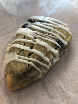 Vegan and Gluten-free Blueberry Scone  at Mud Pie Vegan Bakery and Coffee in Mission