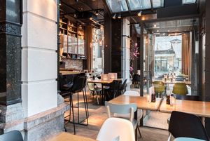 Inside of the restaurant  at Caffe Esprit in Amsterdam