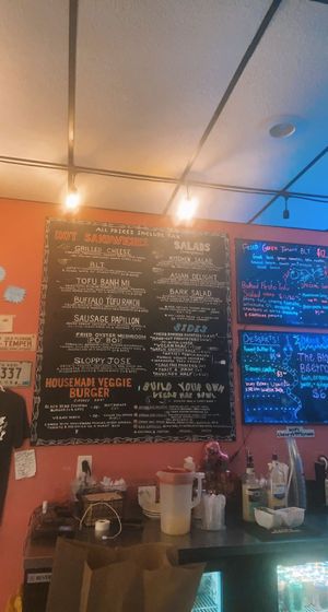 ordering counter  at The Bark in Tallahassee