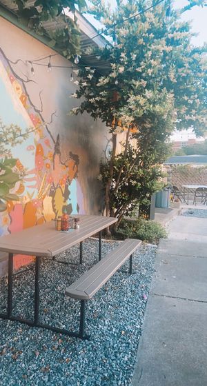 outside seating  at The Bark in Tallahassee