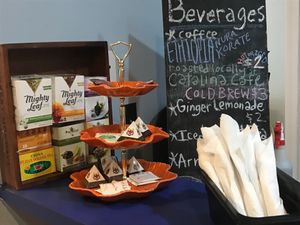 Coffee and tea selections  at The Bark in Tallahassee