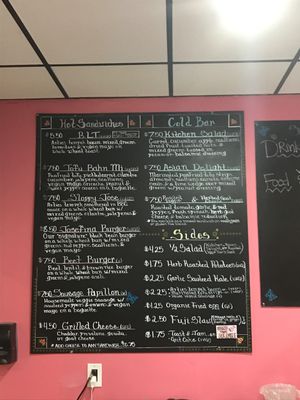 Awesome menu  at The Bark in Tallahassee
