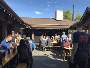 inside at Sausage Garten in Leavenworth