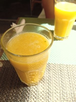 Sumo detox do dia at Armazem Integral in Portimao