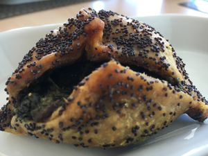 Spinach empanada  at Armazem Integral in Portimao