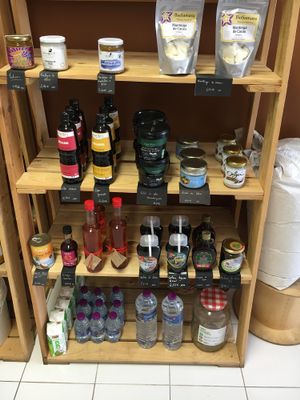Oils and syrups  at Armazem Integral in Portimao