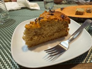 Peanut butter cake at Armazem Integral in Portimao