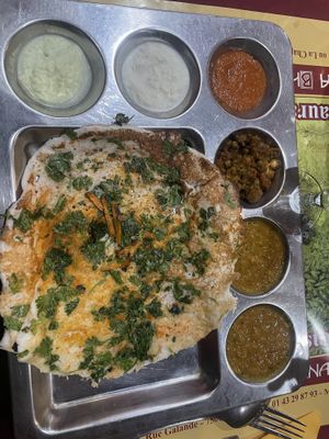 Coriander uttapum   at Krishna Bhavan - 10eme in Paris