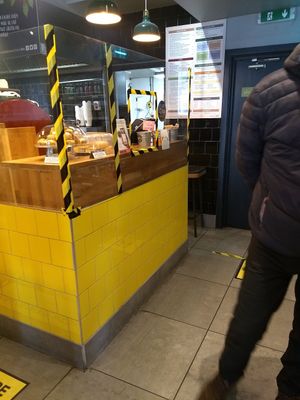 Safety measures at Umi Falafel in Belfast