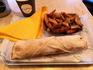 Lebanese sandwich meal. at Umi Falafel in Belfast