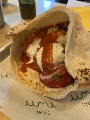 Palestinian pitta pocket 😍  at Umi Falafel in Belfast