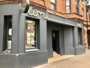 The venue  at Umi Falafel in Belfast