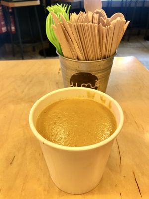 Lentil soup  at Umi Falafel in Belfast