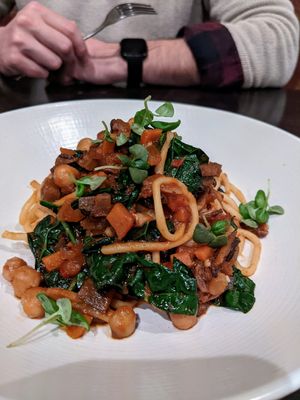Mushroom Bolognese at Harvest Seasonal Grill & Wine Bar in Moosic
