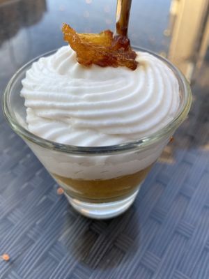 Pineapple bread pudding - vegan dessert option   at Harvest Seasonal Grill & Wine Bar in Moosic