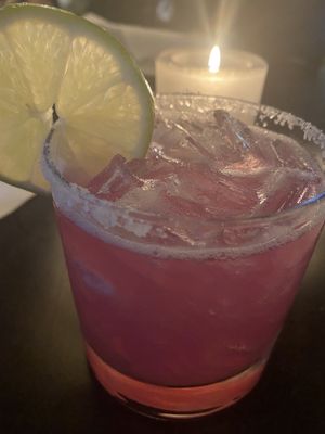 Prickly pear margarita  at Harvest Seasonal Grill & Wine Bar in Moosic