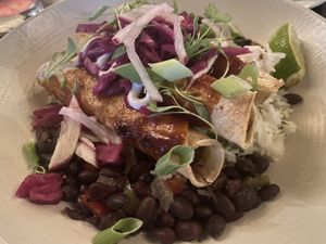 Mushroom enchiladas   at Harvest Seasonal Grill & Wine Bar in Moosic