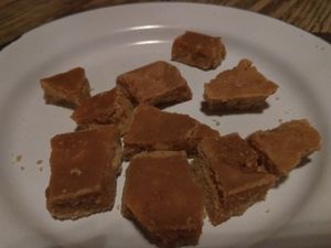 Homemade tablet at Machair Bar in Glasgow