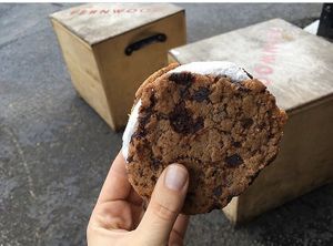 Vegan ice cream sandwich! at Cold Comfort in Victoria