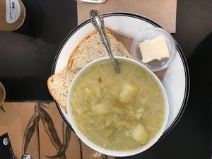 Irish Colcannon Soup at Farm Fresh Cafe in Brunswick