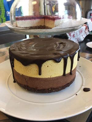Raw Chocolate Orange Cheesecake at Farm Fresh Cafe in Brunswick