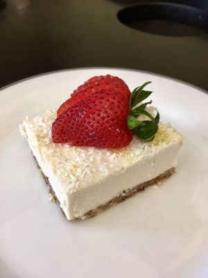 Raw Coconut Lemon Bars at Farm Fresh Cafe in Brunswick