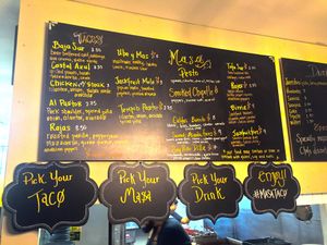 Pick your filling, pick your masa, pick your drink, enjoy! at Masataco  in Whittier